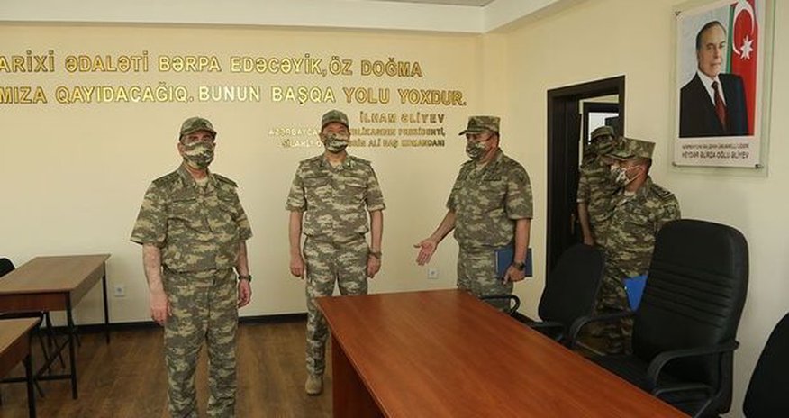 Cəbhəboyu zonada yeni hərbi hissənin açılışı olub - FOTO Cəbhəboyu zonada yeni hərbi hissənin açılışı olub - FOTO