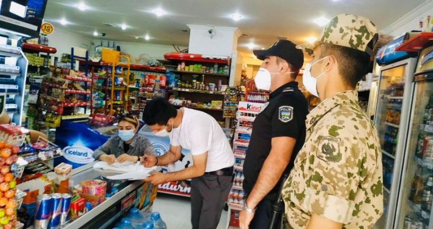Bakıda marketlərdə polis postları yaradıldı -FOTOLAR Bakıda marketlərdə polis postları yaradıldı -FOTOLAR