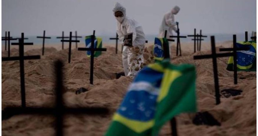 Braziliyada koronavirusdan ölüm halları durmadan artır Braziliyada koronavirusdan ölüm halları durmadan artır