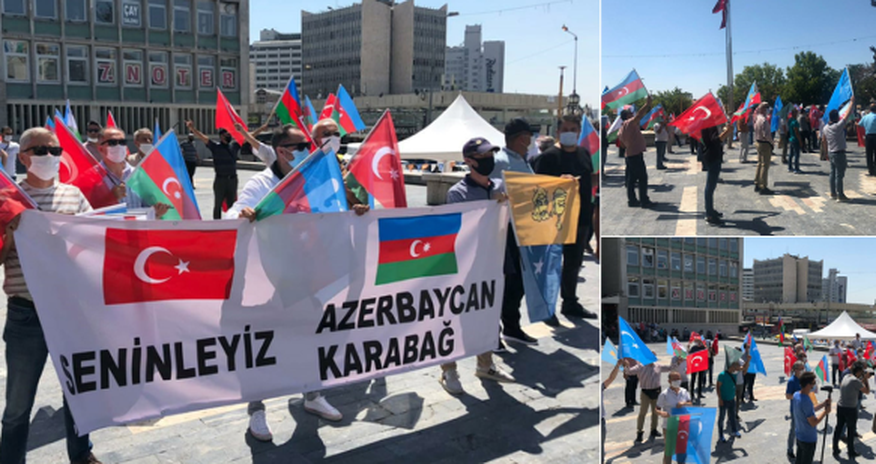 Ankarada Azərbaycana növbəti dəstək aksiyası keçirildi Ankarada Azərbaycana növbəti dəstək aksiyası keçirildi