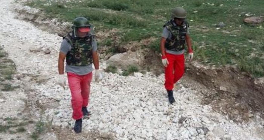 Goranboyda top mərmiləri aşkarlandı Goranboyda top mərmiləri aşkarlandı