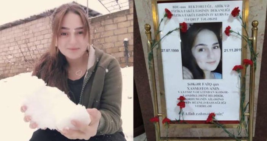 BDU-nun vəzifəli şəxsi tələbənin ölümünə görə hakim qarşısına çıxarıldı BDU-nun vəzifəli şəxsi tələbənin ölümünə görə hakim qarşısına çıxarıldı