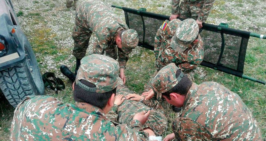 Ermənistan daha 45 hərbçisinin öldüyünü etiraf etdi Ermənistan daha 45 hərbçisinin öldüyünü etiraf etdi