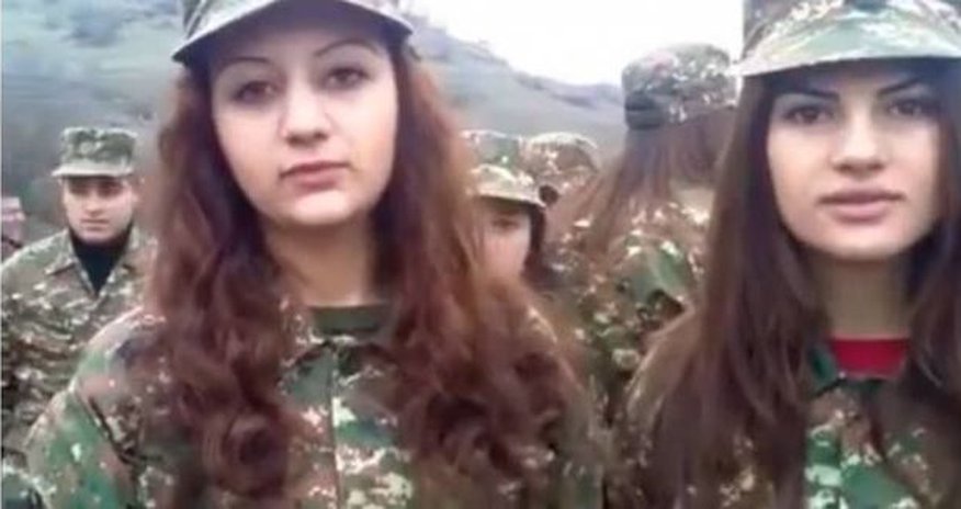 Ermənistanda kişi qalmadı: Qadın könüllülər cəbhəyə göndərilir Ermənistanda kişi qalmadı: Qadın könüllülər cəbhəyə göndərilir