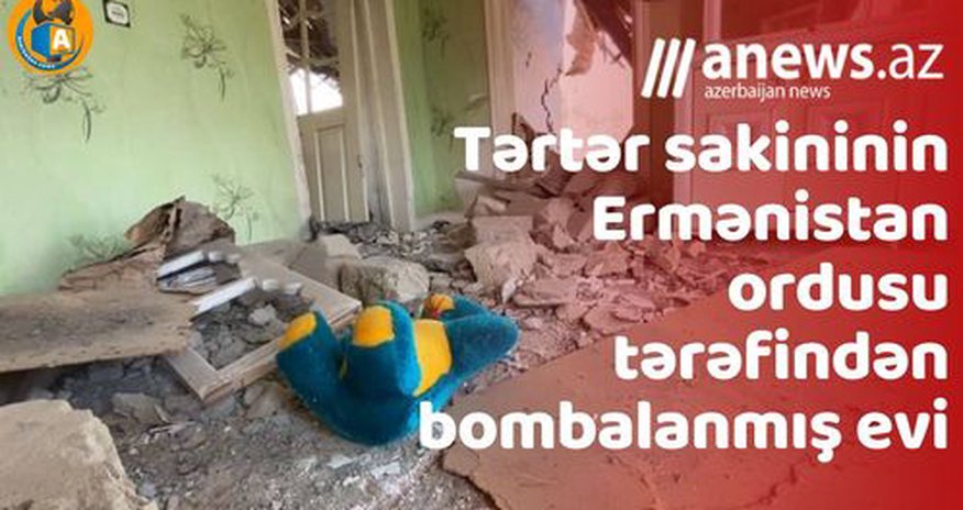 Tərtər sakininin bombalanmış evi- VİDEO Tərtər sakininin bombalanmış evi- VİDEO