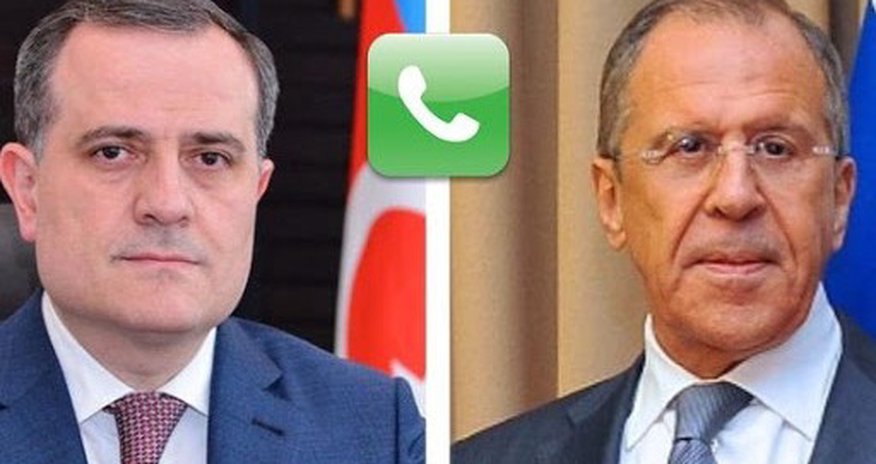 Ceyhun Bayramovla Sergey Lavrov telefonla danışdı Ceyhun Bayramovla Sergey Lavrov telefonla danışdı