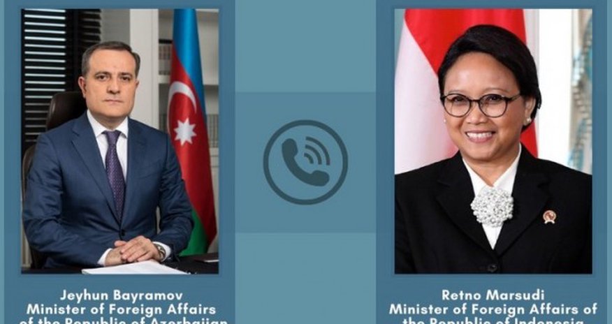 Ceyhun Bayramov indoneziyalı həmkarı ilə danışdı Ceyhun Bayramov indoneziyalı həmkarı ilə danışdı