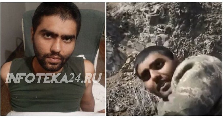 Ermənilər əsirlikdə olan Aminin fotosunu yaydılar Ermənilər əsirlikdə olan Aminin fotosunu yaydılar
