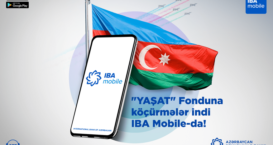 “YAŞAT” Fonduna köçürmələr Azərbaycan Beynəlxalq Bankının mobil tətbiqində “YAŞAT” Fonduna köçürmələr Azərbaycan Beynəlxalq Bankının mobil tətbiqində