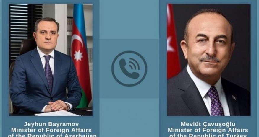 Ceyhun Bayramov Çavuşoğlu ilə danışdı Ceyhun Bayramov Çavuşoğlu ilə danışdı