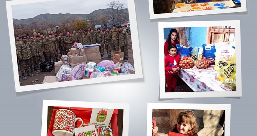 Xeyriyyəçiliklə məşğul olan “Qırmızı ürəklər” bayram ərəfəsində şəhid övladlarını sevindirdi Xeyriyyəçiliklə məşğul olan “Qırmızı ürəklər” bayram ərəfəsində şəhid övladlarını sevindirdi