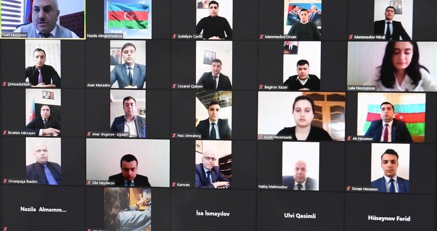 Gənclər günü münasibəti ilə videokonfrans keçirilib Gənclər günü münasibəti ilə videokonfrans keçirilib