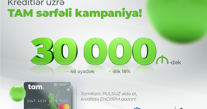 Azərbaycan Beynəlxalq Bankından sərfəli kredit kampaniyası Azərbaycan Beynəlxalq Bankından sərfəli kredit kampaniyası