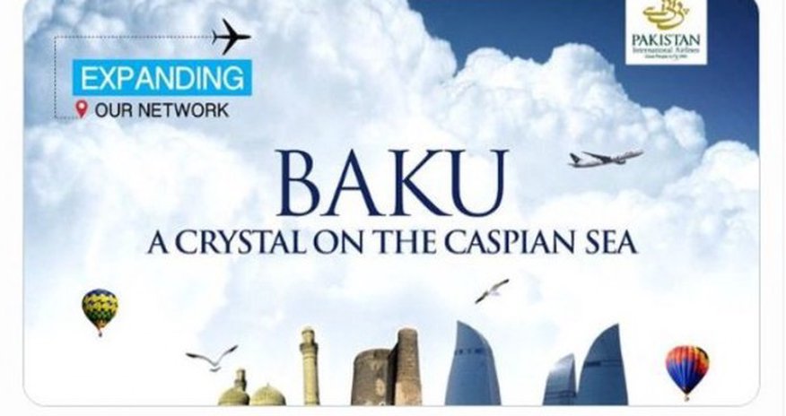 Pakistan Hava Yolları Bakıya birbaşa uçuşlara başlayır Pakistan Hava Yolları Bakıya birbaşa uçuşlara başlayır