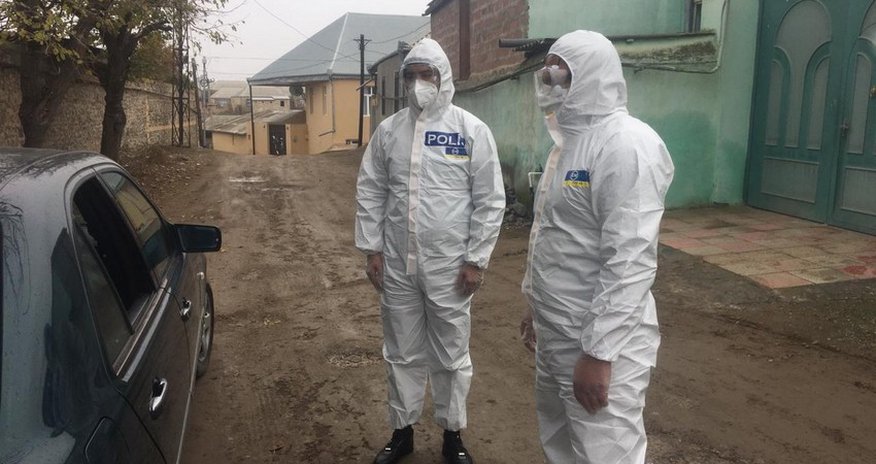 Polis koronavirus xəstələrini saxladı Polis koronavirus xəstələrini saxladı