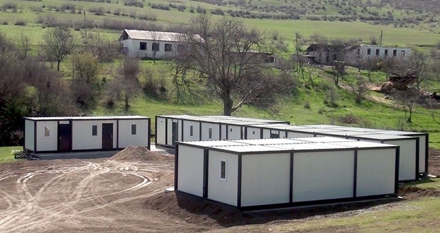 Azad olunmuş ərazilərdə modul tipli yataqxanaların quraşdırılmasına başlanılıb Azad olunmuş ərazilərdə modul tipli yataqxanaların quraşdırılmasına başlanılıb