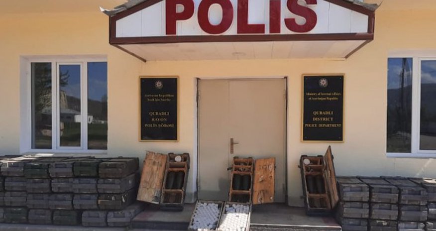 Qubadlıda döyüş sursatları aşkar edilib - Video Qubadlıda döyüş sursatları aşkar edilib - Video