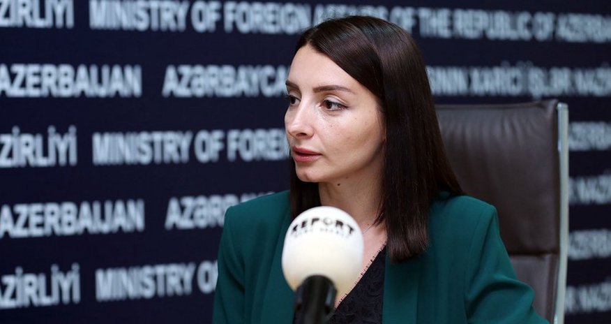 Leyla Abdullayeva: “Azərbaycanın guya Ermənistanın “suveren ərazisini” pozduğuna dair iddialar tamamilə əsassızdır” Leyla Abdullayeva: “Azərbaycanın guya Ermənistanın “suveren ərazisini” pozduğuna dair iddialar tamamilə əsassızdır”