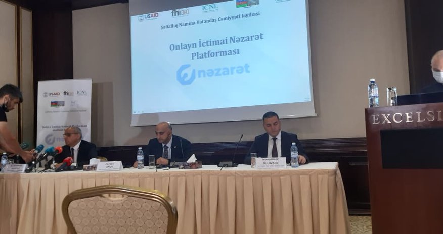 Onlayın İctimai Nəzarət Platformasının təqdimatı keçirilib Onlayın İctimai Nəzarət Platformasının təqdimatı keçirilib