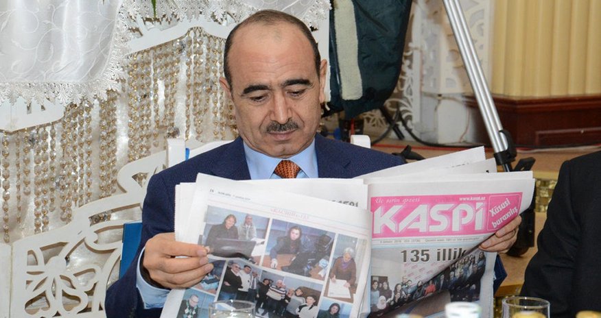 “Kaspi” Əli Həsənovdan rəsmən ALINDI “Kaspi” Əli Həsənovdan rəsmən ALINDI