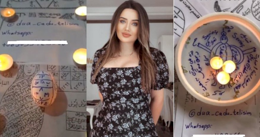 Qalmaqallı sabiq məmurun qızı indi də cadugərlərı reklam edir - Fotofakt Qalmaqallı sabiq məmurun qızı indi də cadugərlərı reklam edir - Fotofakt