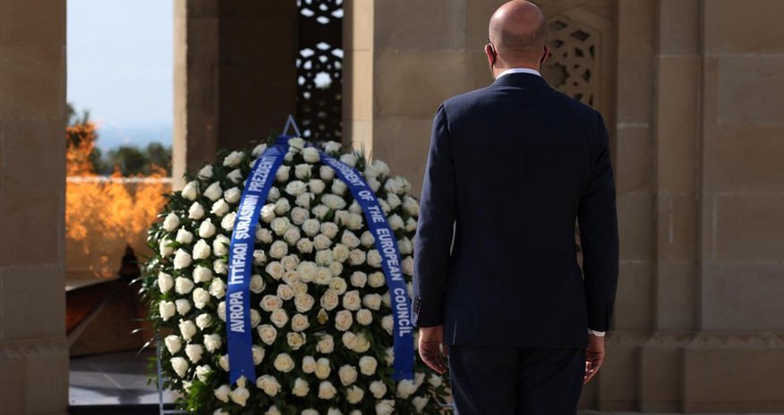Şarl Mişel Şəhidlər Xiyabanında: "Sabit və firavan Cənubi Qafqaz Aİ-nin marağındadır" Şarl Mişel Şəhidlər Xiyabanında: "Sabit və firavan Cənubi Qafqaz Aİ-nin marağındadır"