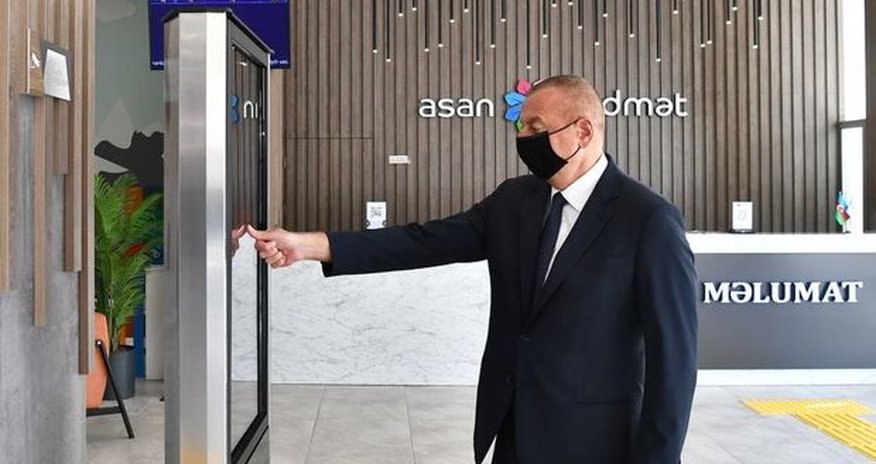 Президент Ильхам Алиев принял участие в открытии в Баку центра ASAN Хidmət Президент Ильхам Алиев принял участие в открытии в Баку центра ASAN Хidmət