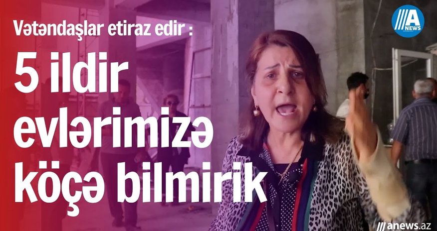 Vətəndaşlar İcra hakimiyyəti və tikinti şirkətindən narazıdır - Etiraz aksiyası Vətəndaşlar İcra hakimiyyəti və tikinti şirkətindən narazıdır - Etiraz aksiyası
