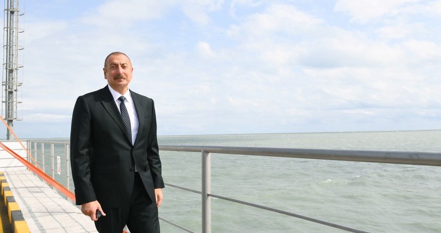 President Ilham Aliyev launches new overpass pumping station of Sumgayit Power Plant President Ilham Aliyev launches new overpass pumping station of Sumgayit Power Plant