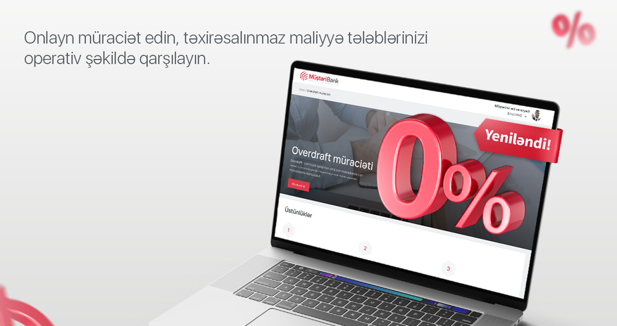 Kapital Bank bizneslə məşğul olanlara illik 0 faizlə overdraft məhsulunu təqdim edir Kapital Bank bizneslə məşğul olanlara illik 0 faizlə overdraft məhsulunu təqdim edir