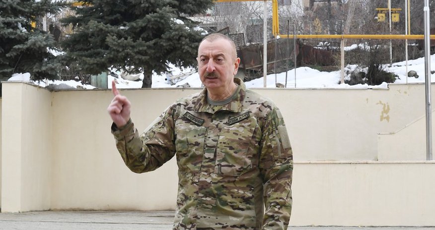 Azerbaijani president vows to destroy any threat coming from Armenia Azerbaijani president vows to destroy any threat coming from Armenia
