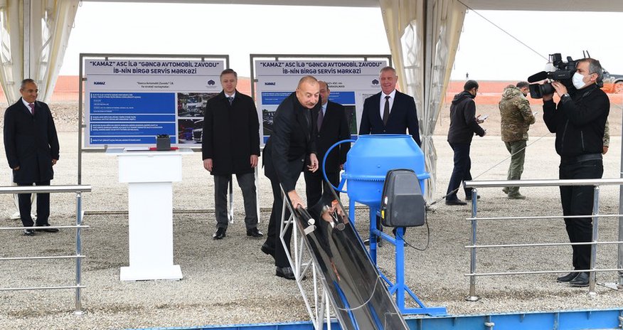 Cəbrayılda “KamAZ” servis mərkəzinin təməli qoyulub Cəbrayılda “KamAZ” servis mərkəzinin təməli qoyulub