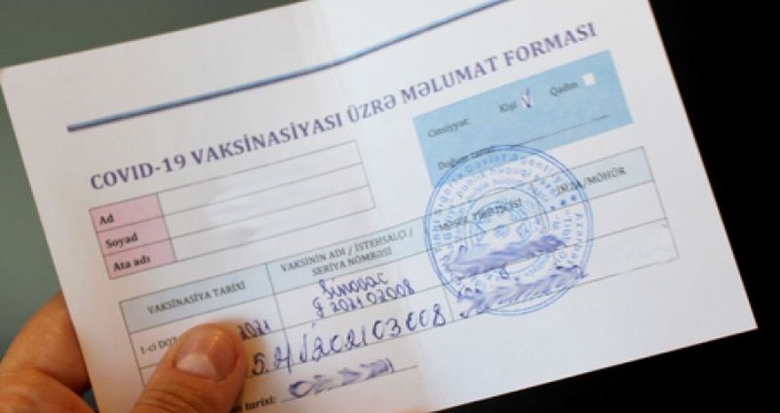 Bu şəxslərdən COVID-19 pasportu tələb olunacaq Bu şəxslərdən COVID-19 pasportu tələb olunacaq