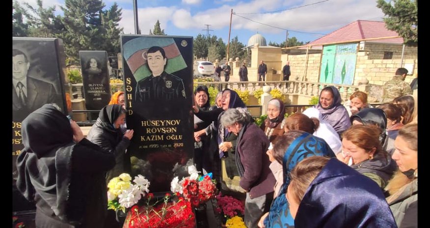 Şəhid Rövşən Hüseynov anıldı - FOTOLAR Şəhid Rövşən Hüseynov anıldı - FOTOLAR