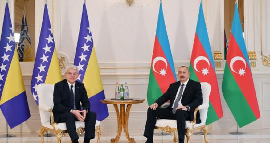 Президент Алиев провел переговоры с членом Президиума БиГ Президент Алиев провел переговоры с членом Президиума БиГ