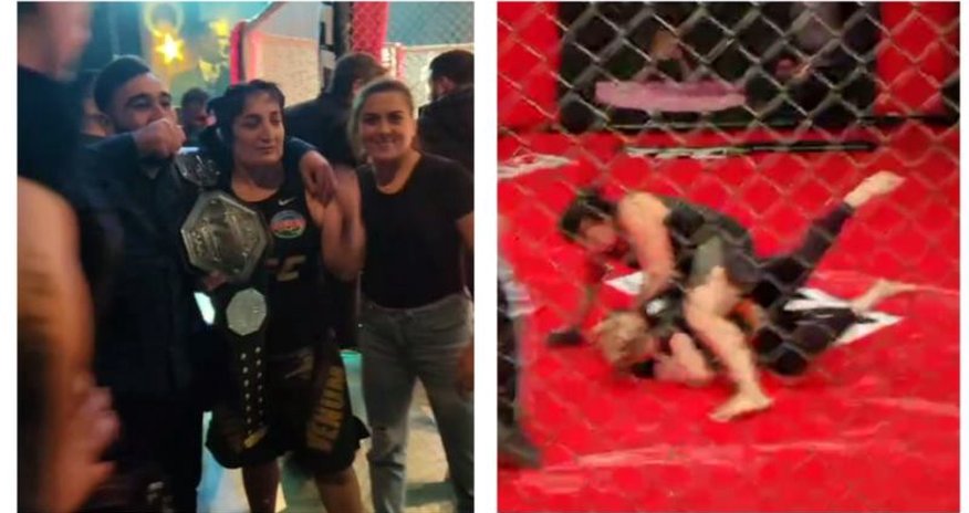 Qadın MMA döyüşçümüz erməni rəqibini nokaut etdi: 10 saniyəyə (FOTO) Qadın MMA döyüşçümüz erməni rəqibini nokaut etdi: 10 saniyəyə (FOTO)
