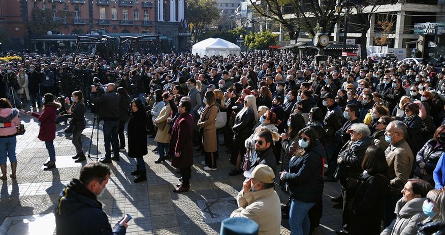 18 protesters detained in Armenia 18 protesters detained in Armenia