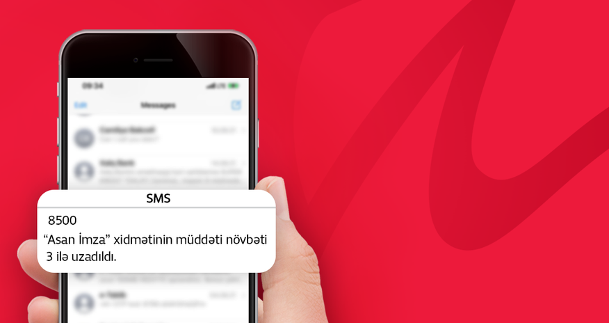 Bakcell subscribers now have the opportunity to renew "Asan Imza" via SMS Bakcell subscribers now have the opportunity to renew "Asan Imza" via SMS