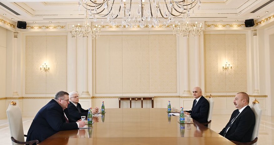 President Ilham Aliyev receives Russian deputy prime minister President Ilham Aliyev receives Russian deputy prime minister