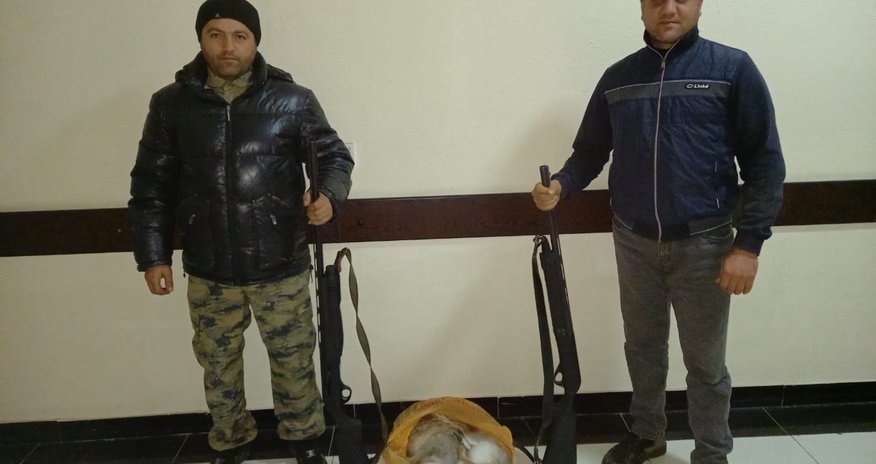 Qanunsuz ov edən şəxslər saxlanılıb Qanunsuz ov edən şəxslər saxlanılıb