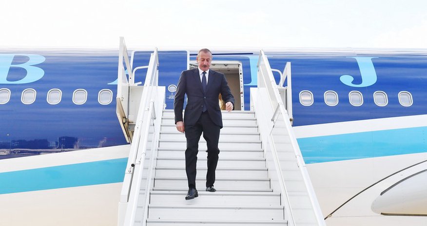 President Ilham Aliyev leaves for Ukraine President Ilham Aliyev leaves for Ukraine