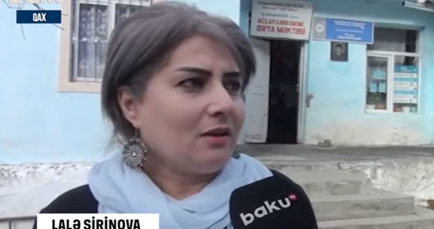 Qax rayonunun Ağçay kəndində 24 ildir çalışan müəllimə - VİDEO Qax rayonunun Ağçay kəndində 24 ildir çalışan müəllimə - VİDEO