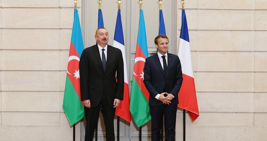 Macron calls Ilham Aliyev Macron calls Ilham Aliyev