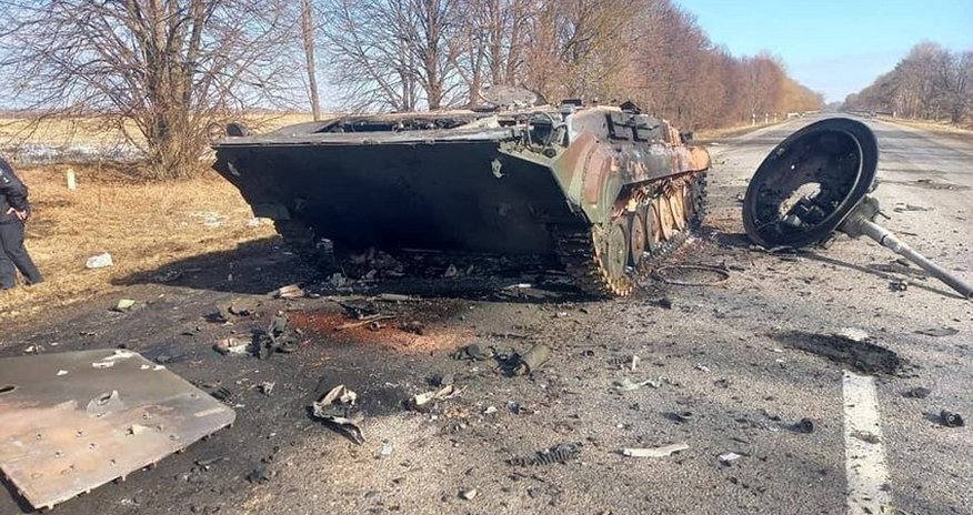 Украинская армия отбила Гостомель: уничтожены десятки войск противника Украинская армия отбила Гостомель: уничтожены десятки войск противника