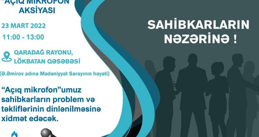 “Azəriqaz” sahibkarlarla növbəti görüşü Qaradağda keçirəcək “Azəriqaz” sahibkarlarla növbəti görüşü Qaradağda keçirəcək