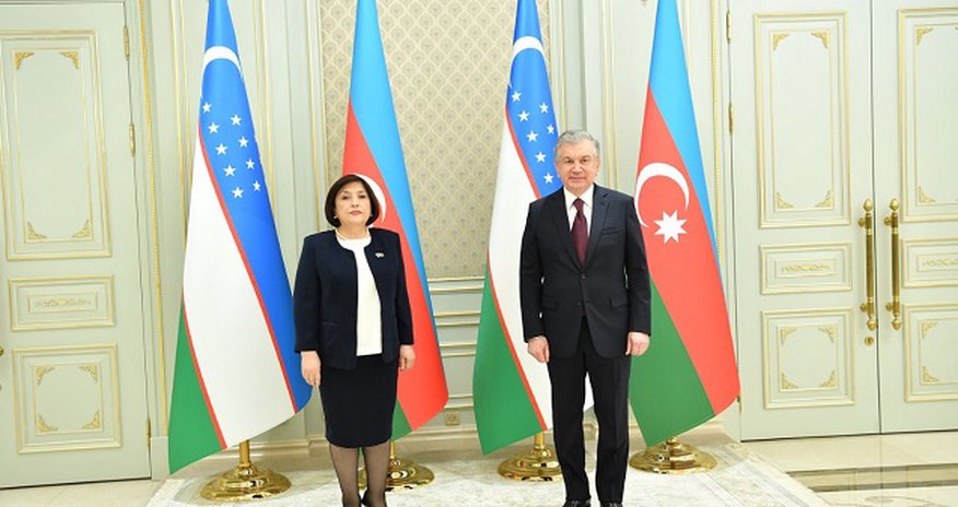 Özbəkistan Prezidenti Sahibə Qafarovanı qəbul etdi Özbəkistan Prezidenti Sahibə Qafarovanı qəbul etdi