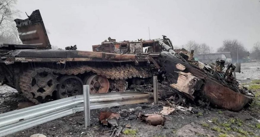 Rusiyanın 1 ədəd T-90M tankı məhv edilib Rusiyanın 1 ədəd T-90M tankı məhv edilib