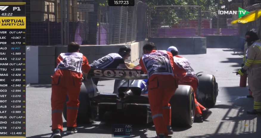 Formula 1-də daha bir qəza Formula 1-də daha bir qəza