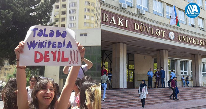 Dövlət imtahanı ilə bağlı tələbələr BDU-nun qarşısında aksiya keçirəcək Dövlət imtahanı ilə bağlı tələbələr BDU-nun qarşısında aksiya keçirəcək