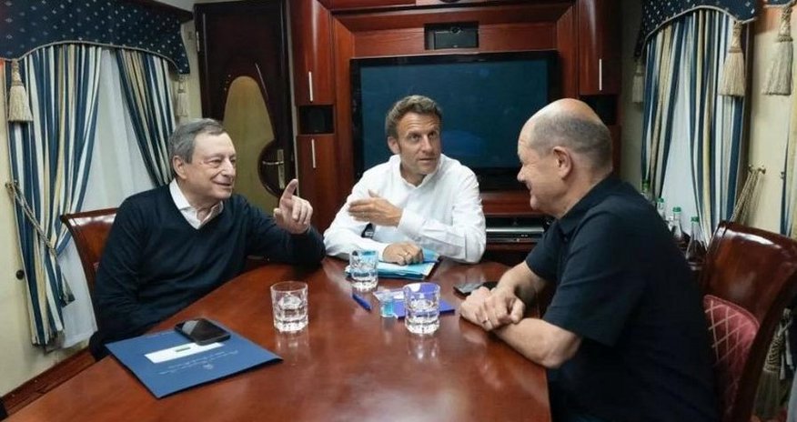 German, French, and Italian leaders visit Ukraine, say reports German, French, and Italian leaders visit Ukraine, say reports